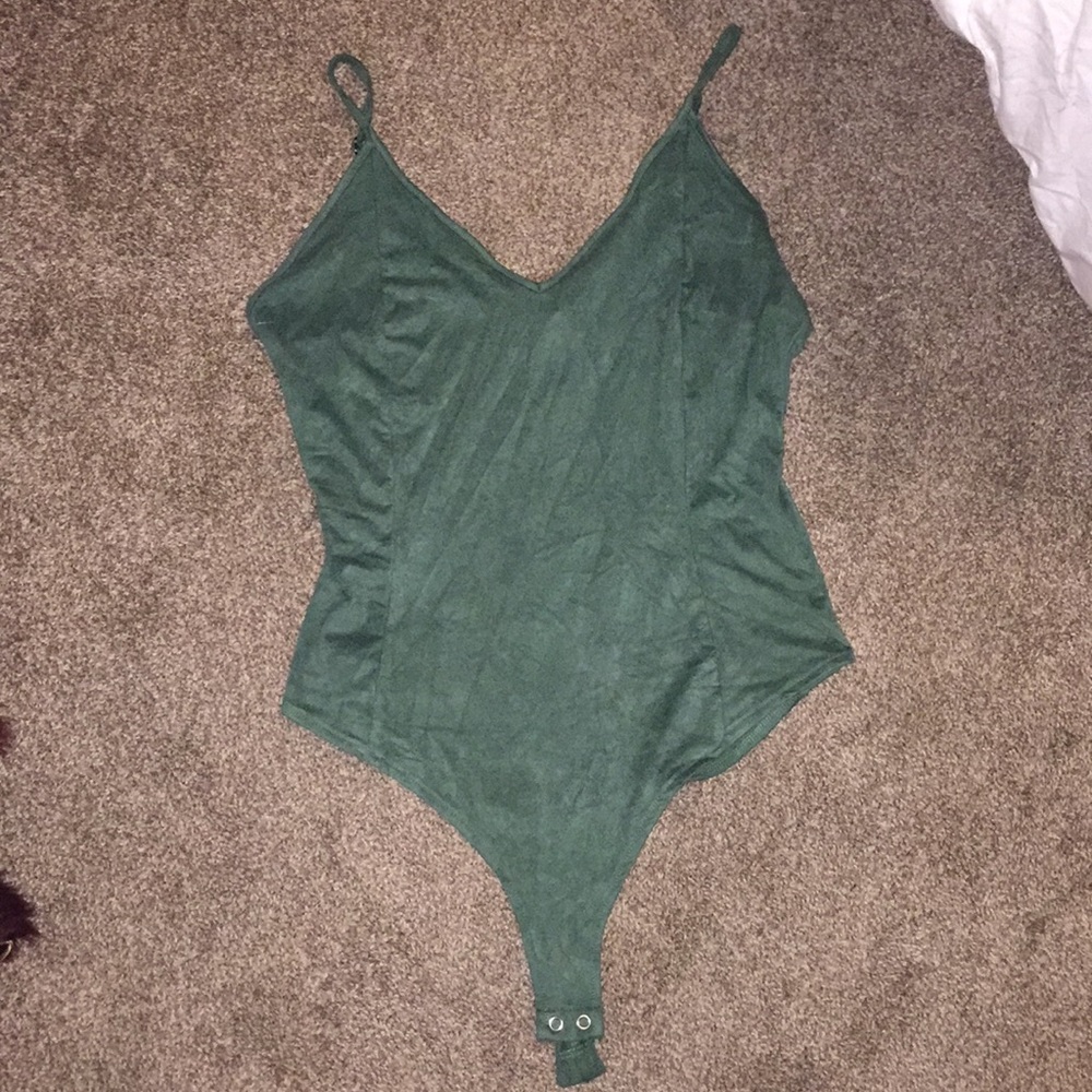 Green Forever21 Bodysuit